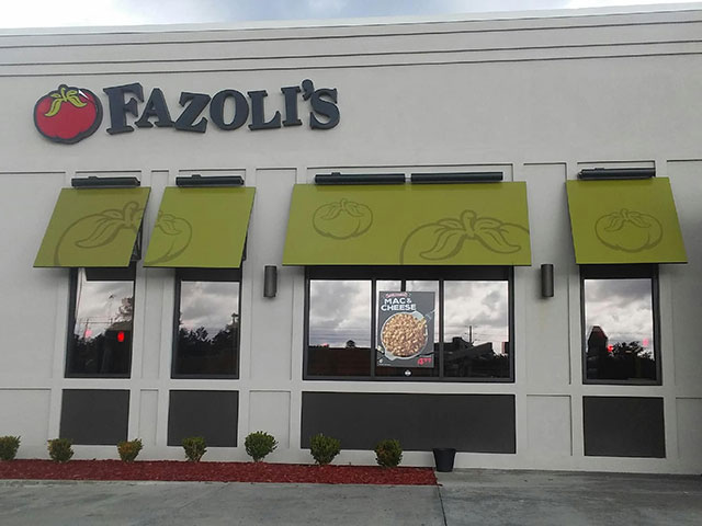 640 Signtype Fazolis Sign